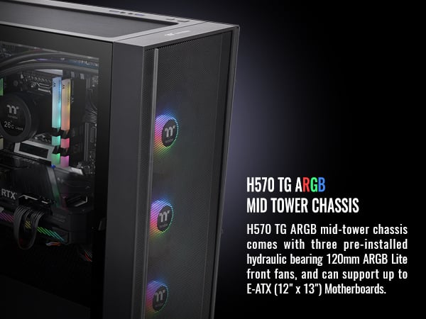 Thermaltake H570 TG Computer Case